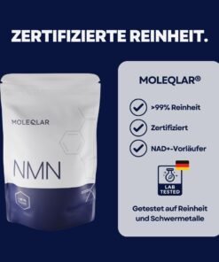 Alternative view of MoleQlar NMN Powder 60 g – supliment nmn pur (>99%) pentru NAD+ și anti-aging