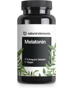 Melatonina 365 tablete 0,5 mg – supliment somn natural, fără aditivi, vegan, laborator testat