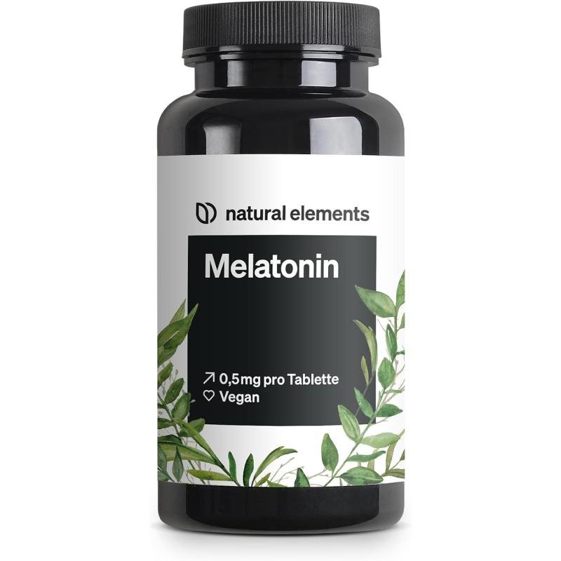 Melatonina 365 tablete 0,5 mg – supliment somn natural, fără aditivi, vegan, laborator testat