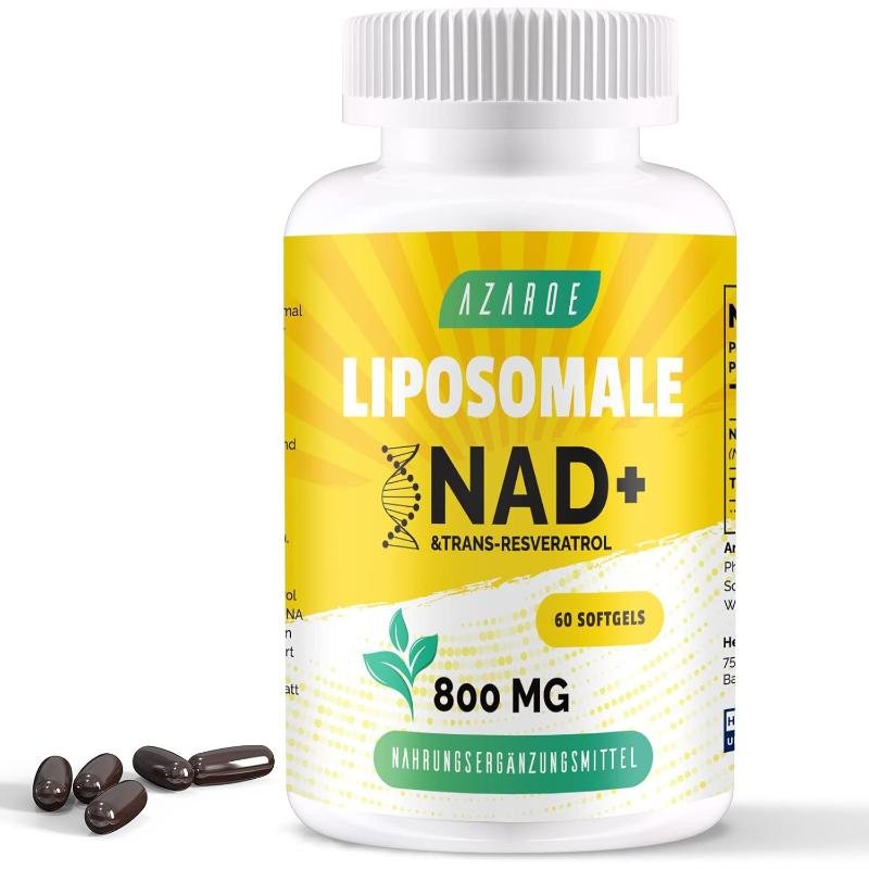 Liposomal NAD+ + Trans‑Resveratrol 800 mg – supliment nad și anti-aging cu absorbție ridicată