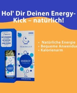 Teaballs ceai energizant natural cu cofeina – energie instant pentru focus zilnic