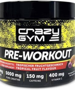 Preworkout Crazy GYM | L-Citrulina, L-Arginina, Beta-Alanina & Cofeina