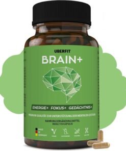 Uberfit Brain+ Booster – nootropice, vitamine pentru memorie & suplimente pentru concentrare