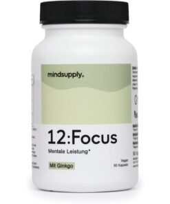 mindsupply Focus – nootropice fără cofeină, suplimente pentru memorie & concentrare cu Ginkgo, Ginseng