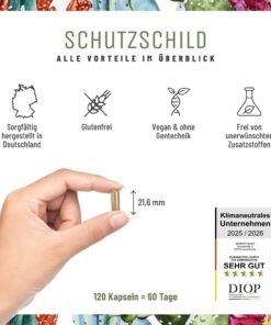 Supliment pt imunitate cu Echinacea 500 mg, vitamina C, zinc & seleniu – suplimente imunitate adulți