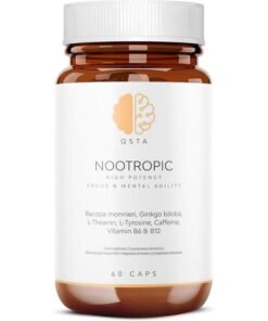 Nootropic Advanced Cognitive Booster – suplimente pentru memorie & concentrare cu Tyrosine, Theanine, Bacopa