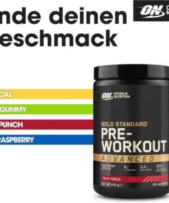 Alternative view of Preworkout Gold Standard Advanced – 6 g L‑Citrulina, 3,2 g Beta‑Alanina & 200 mg Cofeina
