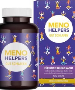 MENO HELPERS Gut Schlafen 60 capsule – suplimente pentru somn si pastile de dormit, vegan