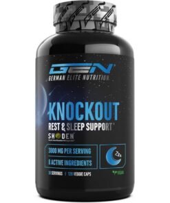 Knockout Sleep – suplimente pentru somn cu magneziu, ashwagandha si L‑triptofan, vegan