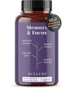 Nootropic Concentrare Avansat – suplimente memorie & concentrare cu Citicolin, Bacopa, Ginkgo