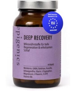 Epigenics Deep Recovery – supliment somn cu melatonina, magneziu și ashwagandha
