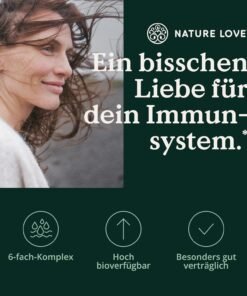 Supliment pt imunitate adulti – NATURE LOVE Immune Complex cu Vitamina C&D, Zink & Echinacea