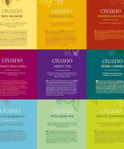 Ceai pentru somn linistit si relaxare – Set bio cadou cu 12 sortimente Creano