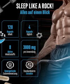 Alternative view of Knockout Sleep – suplimente pentru somn cu magneziu, ashwagandha si L‑triptofan, vegan