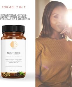 Alternative view of Nootropic Advanced Cognitive Booster – suplimente pentru memorie & concentrare cu Tyrosine, Theanine, Bacopa