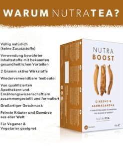 Ceai energizant din plante cu Ashwagandha – Energie dimineata si focus natural