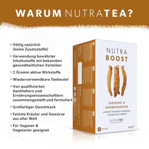 Ceai energizant din plante cu Ashwagandha – Energie dimineata si focus natural