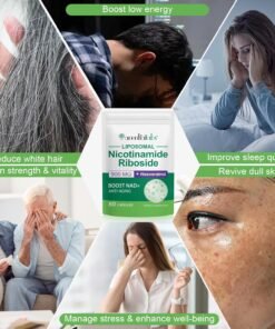 Supliment NAD+ cu Resveratrol – 900 mg pentru imunitate, energie celulară și anti‑îmbătrânire – 160 capsule