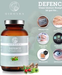 QIDOSHA Supliment pt imunitate – capsule vegane cu Vitamina C & D, zinc, seleniu & extracte plante