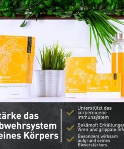 IMMNITY sachets – suplimente pentru imunitate cu Vitamina C, zinc & echinacea în pulbere