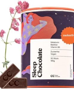 Sleep Chocolate cu melatonina, valeriana & suplimente pentru somn, jeleuri somnifere