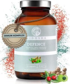 QIDOSHA Supliment pt imunitate – capsule vegane cu Vitamina C & D, zinc, seleniu & extracte plante