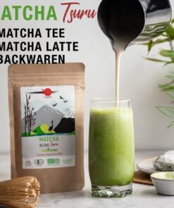 ORIGEENS Ceai Matcha Organic Japonez, Amestec Shizuoka și Kagoshima, Pudră Matcha Organică, Plic de 80 g