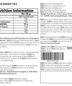 Pudră de ceai verde Matcha VAHDAM, pudră de ceai verde Matcha japonez 100% pur și autentic, Matcha culinar clasic din Japonia, 100 g, peste 50 de cești