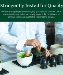 VAHDAM, Pudră de ceai verde Matcha cu vanilie (100 g, peste 100 de căni) Pudră de ceai Matcha 100% naturală, de origine japoneză, de calitate premium | Preparați un latte delicios