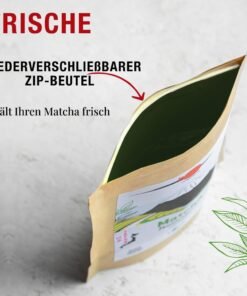 ORIGEENS Ceai Matcha Organic Japonez, Amestec Shizuoka și Kagoshima, Pudră Matcha Organică, Plic de 80 g