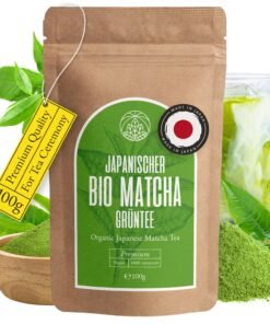 Monte Nativo Pudră Matcha Organică, Ceai Matcha pentru Matcha Latte, Ceai Verde Premium, 100% Natural și Fără Aditivi, 100 g