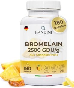 Bromelaina 1000 mg - 180 Capsules - 2500 GDU/g
